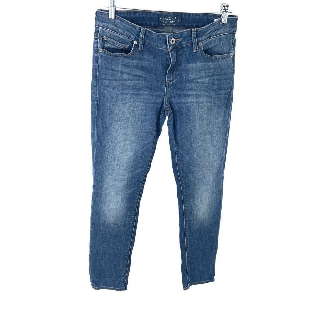Lucky Brand Lolita skinny jeans denim blue EUC 6 28